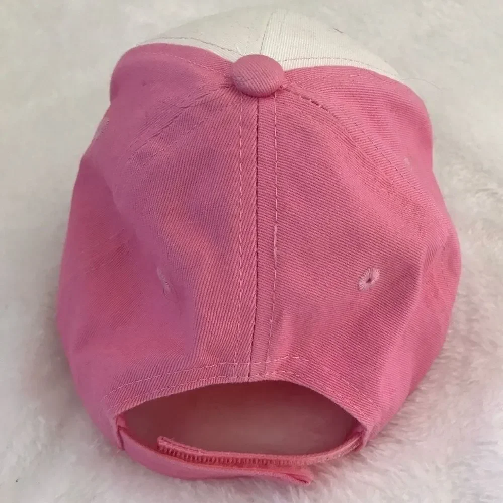 Supergirl pink sparkle ball cap‎